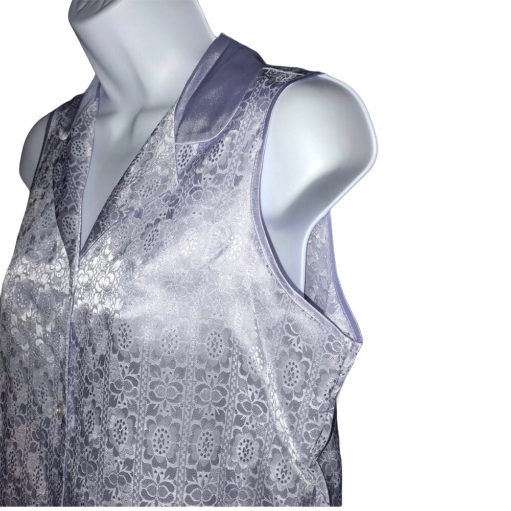 Halston Vintage Light Purple Nightgown Small - Picture 4 of 8